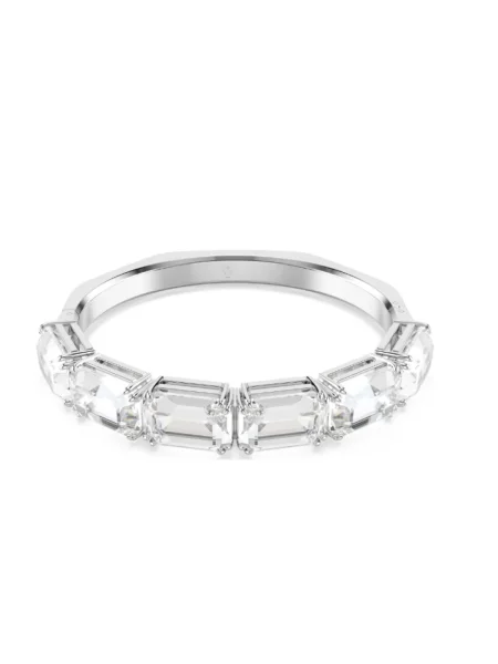 Pierścionek Swarovski biznesowy szary