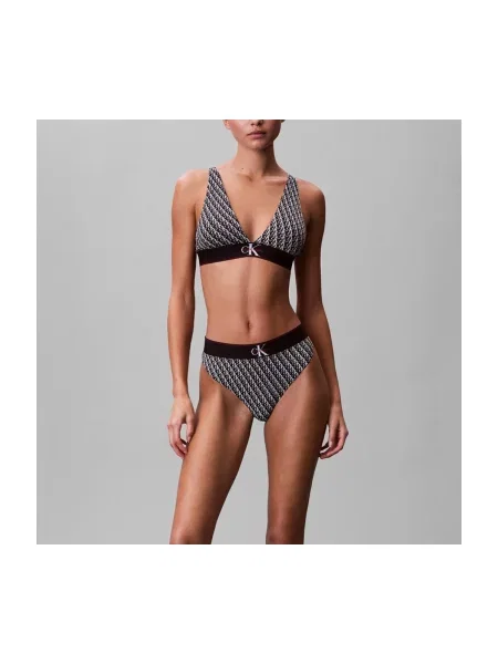 Calvin Klein Underwear Podprsenka tmavočervená biela čierna