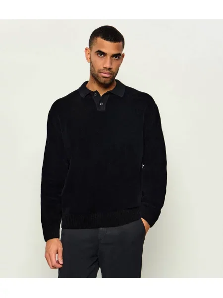 BOSS ORANGE Pulover Kipolo negru