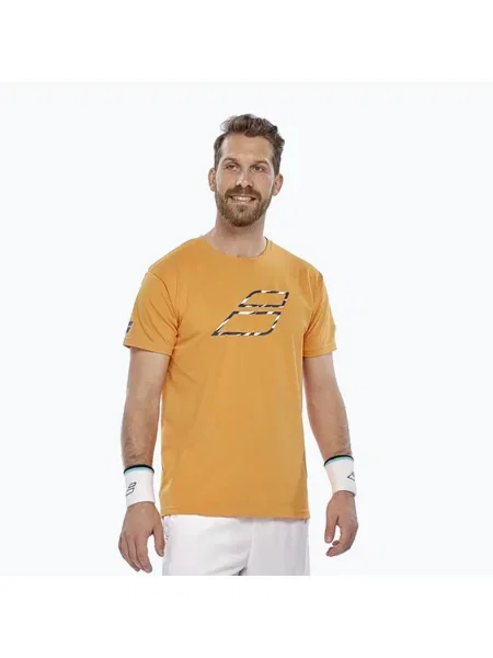 Мъжка тениска Babolat Exercise Big Flag autumn glory оранжево