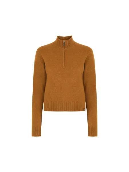 DICKIES Pulover Ruston maro coniac alb