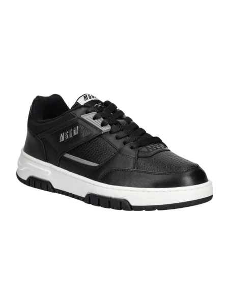 Sneakersy Msgm skórzane czarne