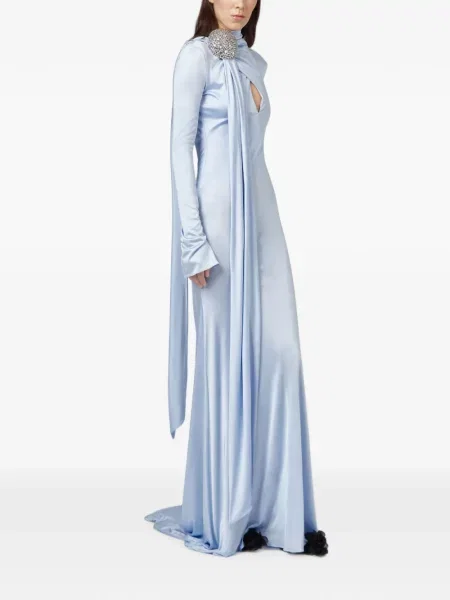 Rochie maxi Giuseppe Di Morabito drapată albastru