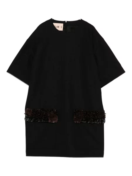 Костюм рокля Plan C с пайети сиво