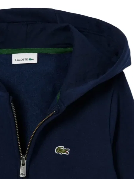Суичър с качулка Lacoste синьо