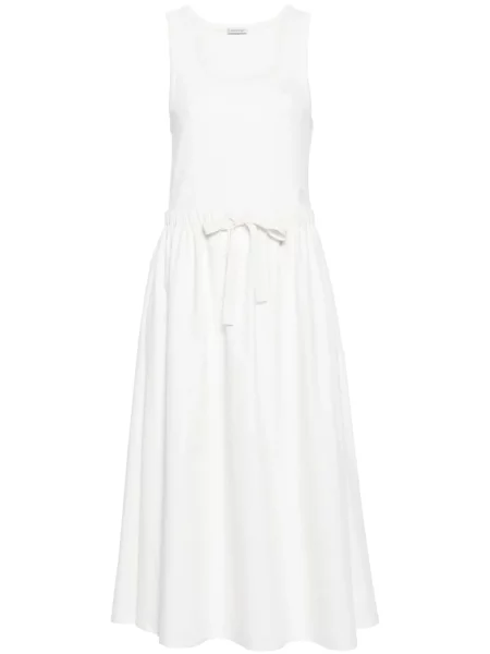 Sukienka midi Moncler do kolan garniturowa biała