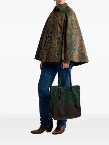 Geantă shopper Etro verde