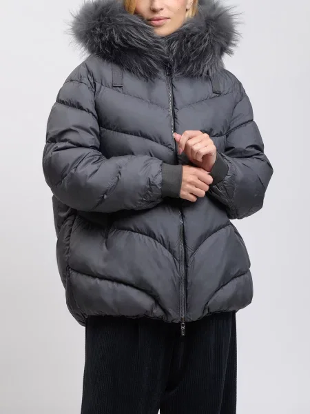 Пуховик Diego M сірий