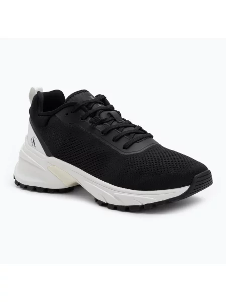 Calvin Klein Jeans sneakersy HIKE RUNNER TECH KNIT czarny białe