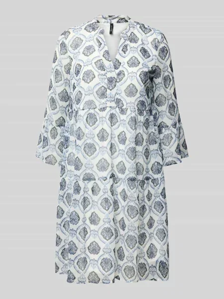 Sukienka mini taliowana z półprzejrzystymi rękawami model ‘SMILLA’ Vero Moda czarna