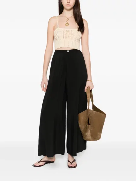Pantaloni Forte_forte plisate negru