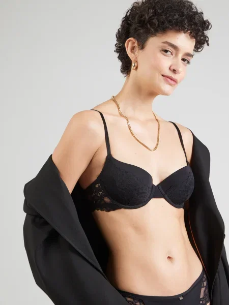 BOSS Sutien DEMI' negru