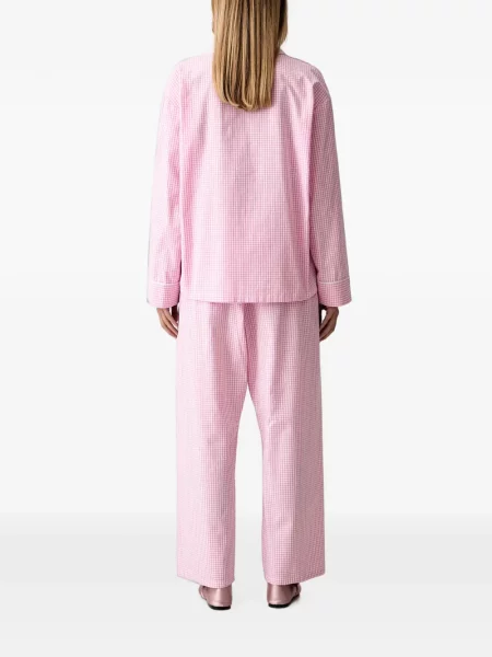 Top Sleeper cu model floral cu aplicații roz