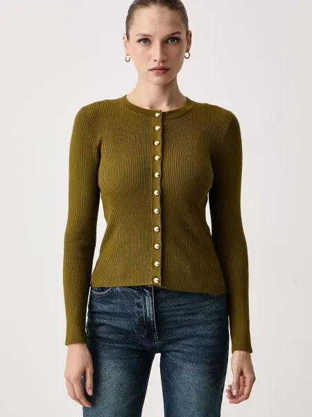 Morgan cardigan pentru femei cu vâscoză verde