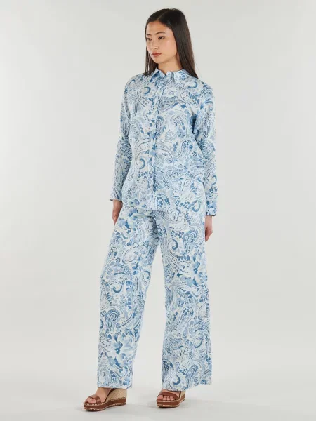 Nohavice Lauren Ralph Lauren modrá