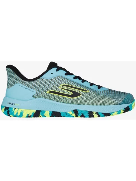 Buty do biegania Skechers Viper Court Pro niebieski jasny żółty 41 czarny