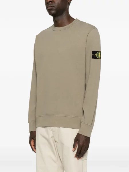 Hanorac Stone Island cu strasuri verde