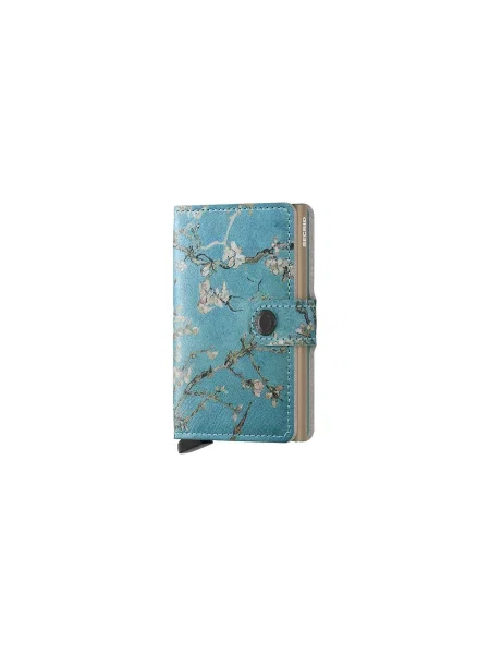 Secrid Miniwallet x Art Almond Blossom Unisex Portfel Secrid MAr-Almond-Blossom-One-size Size: One size niebieski