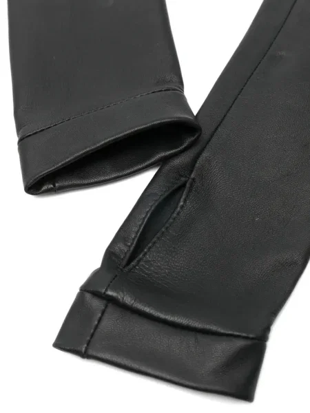 Kožne dugo rukavice Mitiliane Couture crna