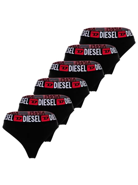 DIESEL Tanga červená / černá bílá