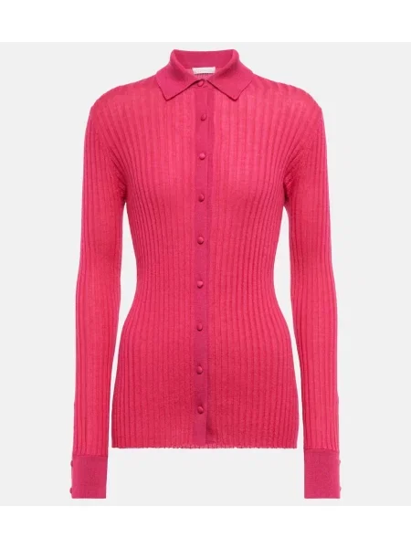 Cămașă Gabriela Hearst de mătase roz