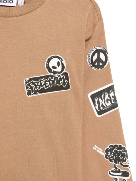Bluza dziecięca Molo brązowa