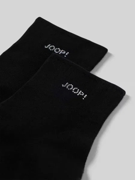 Skarpety z obszyciem z kamieni stras Joop! Collection czarne