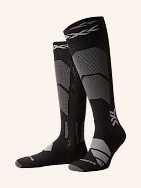Lyžařské ponožky X-Socks Ski Perform Otc x black/light grey černé