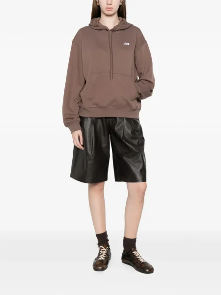 Hanorac cu glugă New Balance cu glugă cu autograf cu decolteu rotund gri