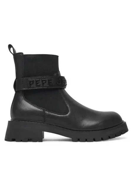 Polokozačky Pepe Jeans černé