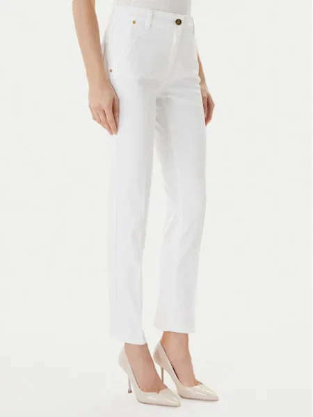 Luisa Spagnoli Blugi Aroma Straight Fit alb