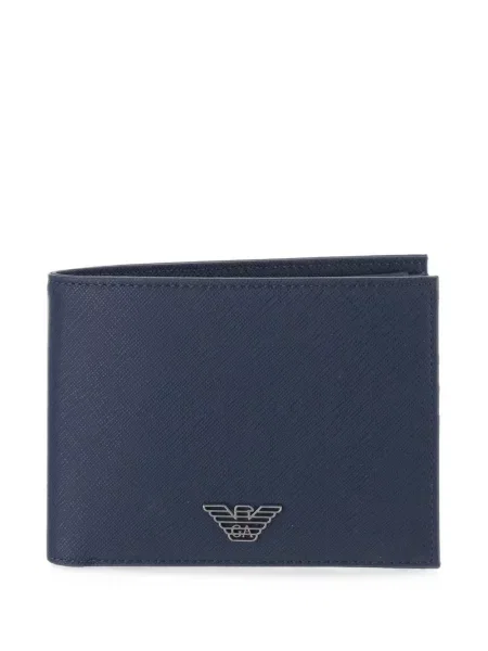 Portofel Emporio Armani cu autograf albastru