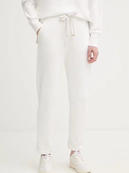 Luisa Spagnoli pantaloni de trening Alborella alb