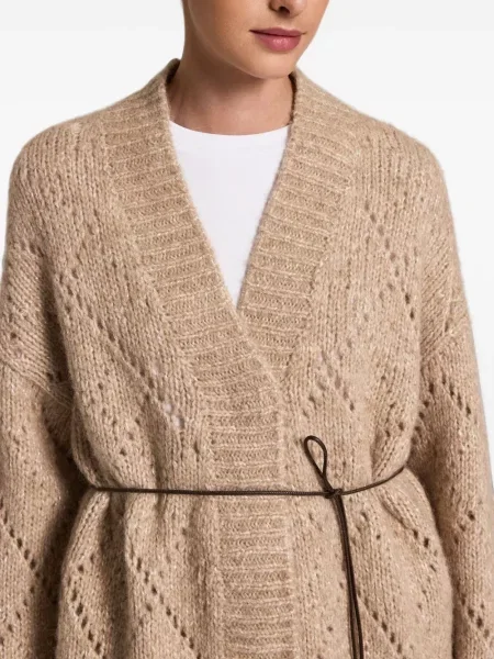 Cu centură cardigan Peserico tricotate