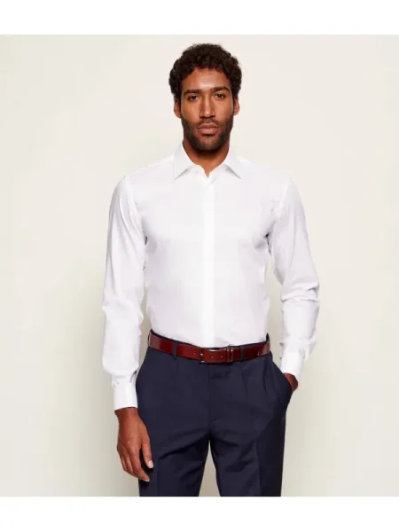 BOSS BLACK Ing | Slim Fit fehér