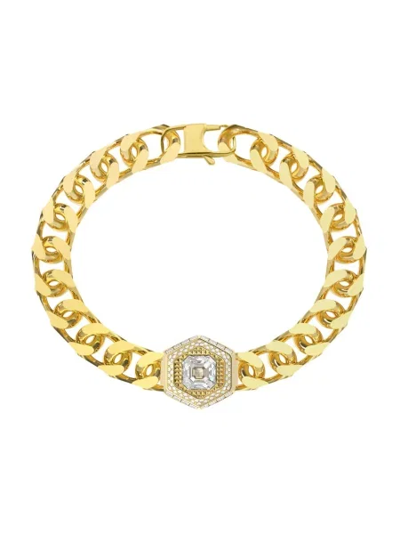 GUESS Náramok EXAGON zlatá žltá