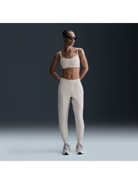 Nike Spodnie Treningowe beige beżowe