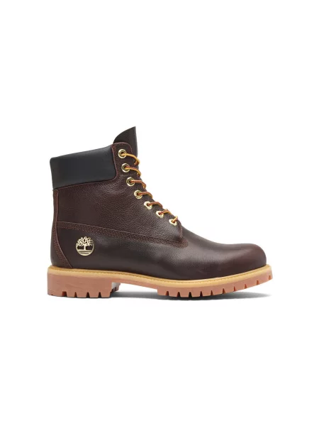 Šněrovací krajkové nepromokavé kotníkové boty Timberland hnědé