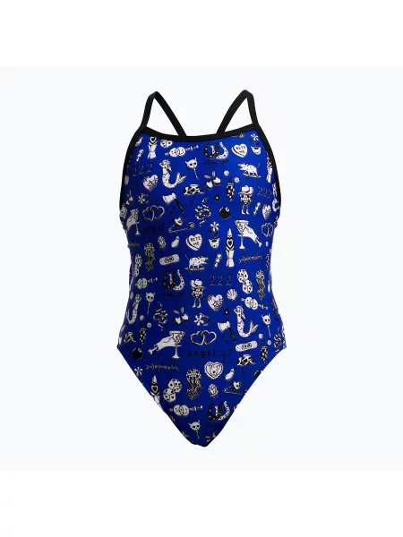 Gyerek egyrészes fürdőruha Funkita Single Strap One Piece scratchy. Méret: 8 AUS