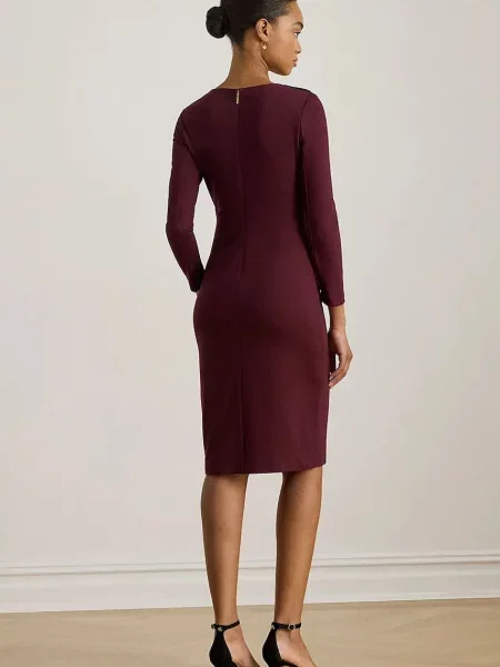 Lauren Ralph Lauren sukienka bordowy