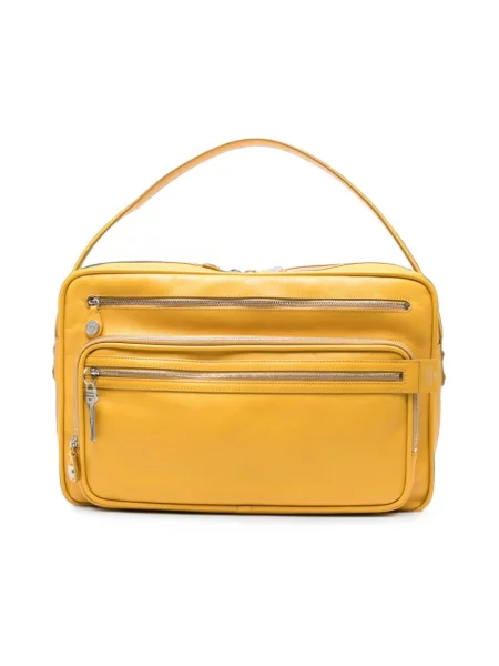 Torebka Acne Studios skórzana żółta
