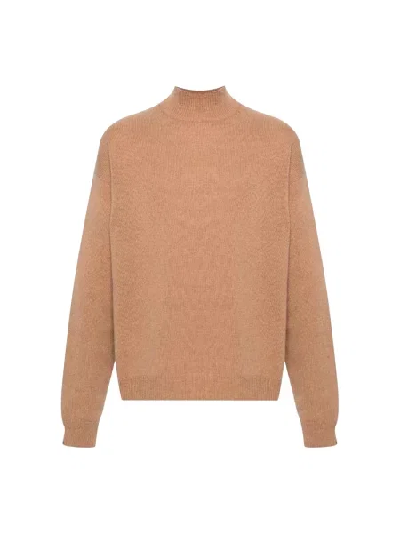 Lniany sweter Balenciaga beżowy