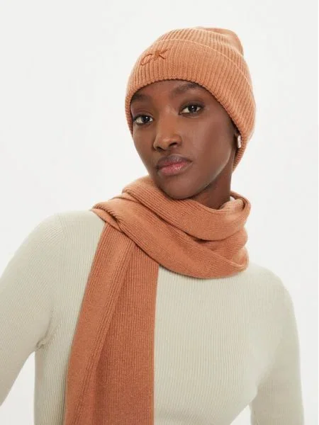 Calvin Klein Căciulă Embroidery Fine maro