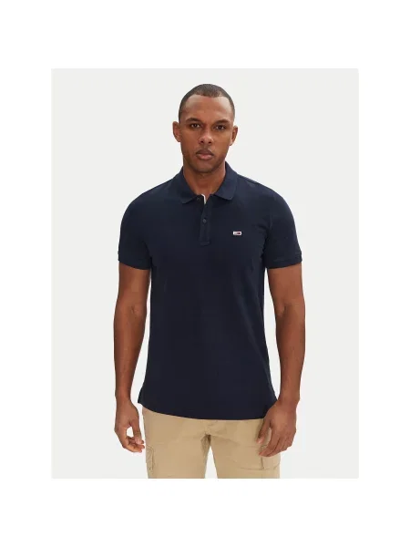 Polo majica Tommy Jeans plava