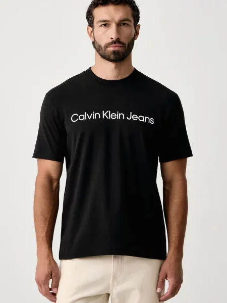 Calvin Klein Jeans tricou pentru bărbați din cu negru