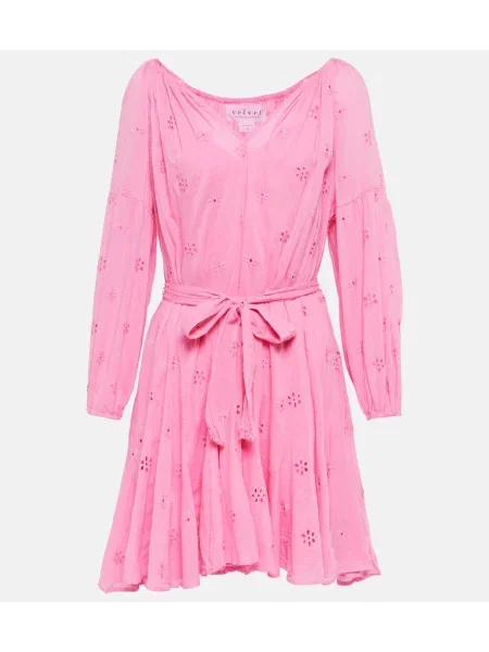 Zamatové šaty Velvet ružová