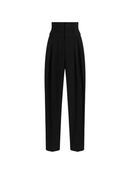 Pantaloni Dolce & Gabbana de lână negru
