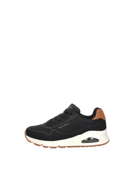 Sneakersy Skechers zamszowe czarne