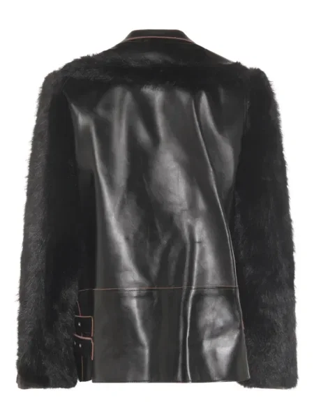 Geanta de piele Sacai negru