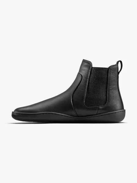 Кожаные ботинки челси Vivobarefoot черные